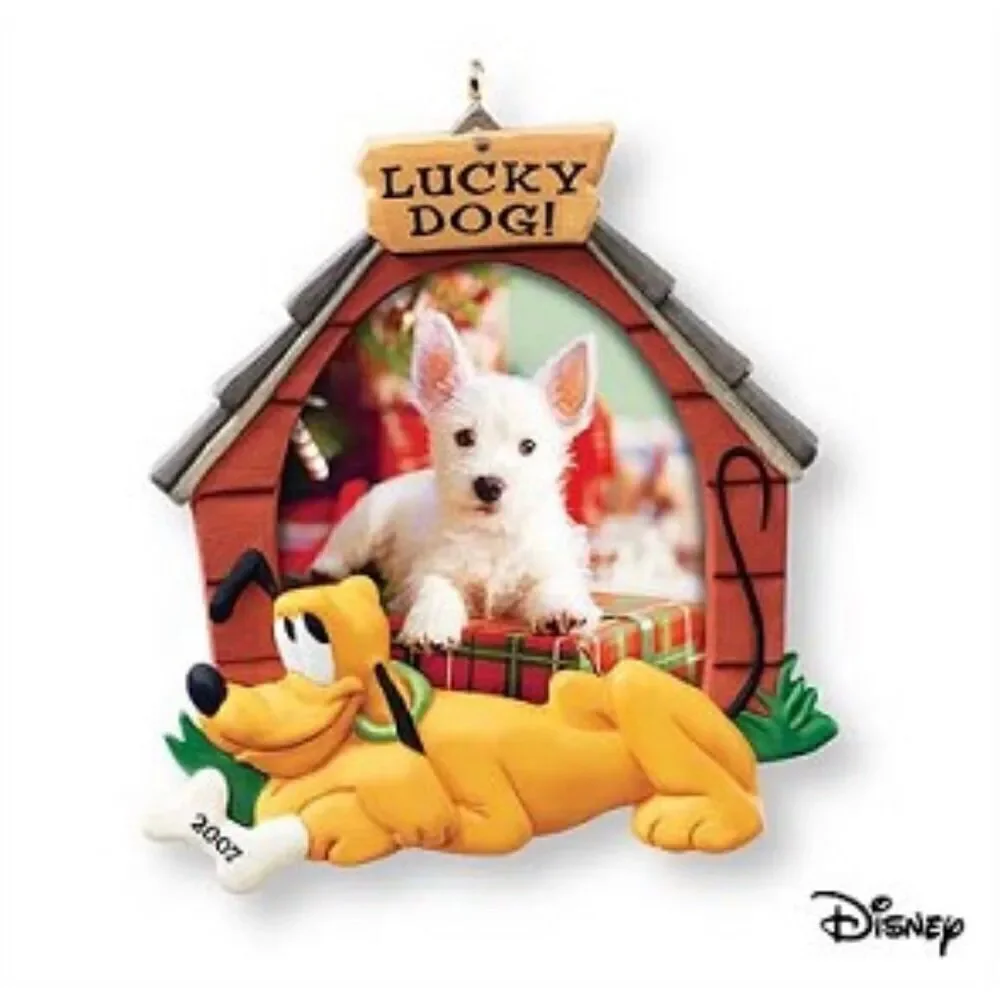 Bundle 3 for $15 [2007] Lucky Dog Pluto Photo Holder - Disney Hallmark Ornament